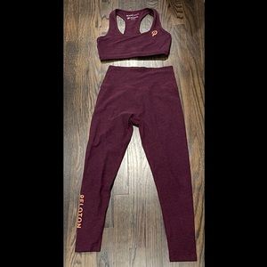 Peloton x Beyond Yoga legging and bra set - worn once & hand washed/air dried!